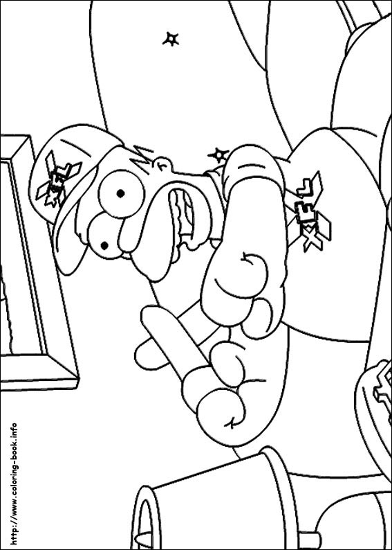 The Simpsons coloring picture