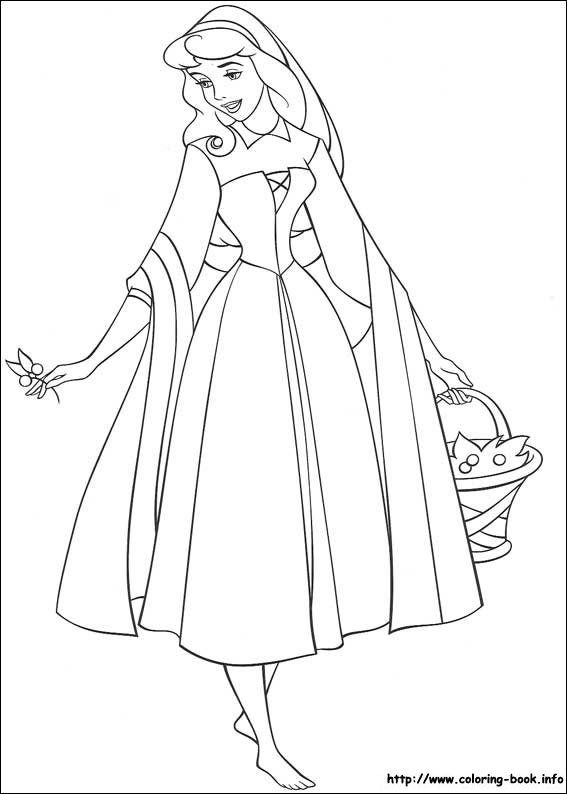 sleeping beauty baby coloring page