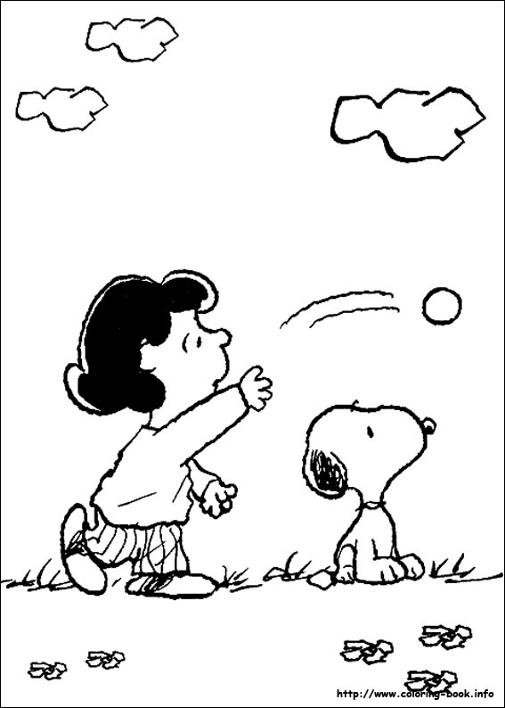 Snoopy coloring picture