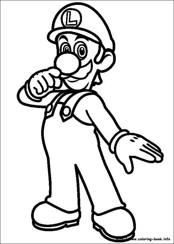 Super Mario Bros. coloring picture