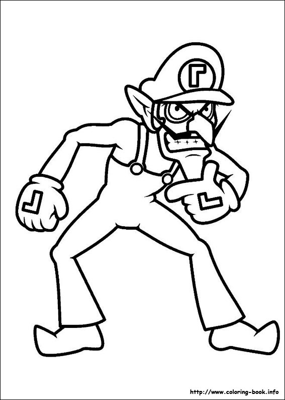 Super Mario Bros. coloring picture