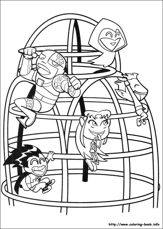 Teen Titans coloring picture