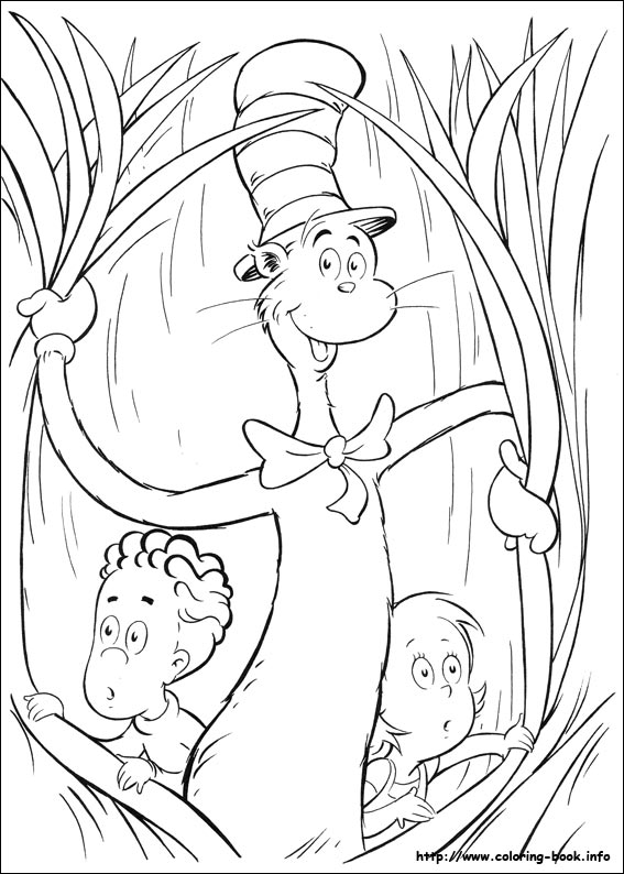 460 Collections Coloring Pages Of Cat In The Hat  Latest