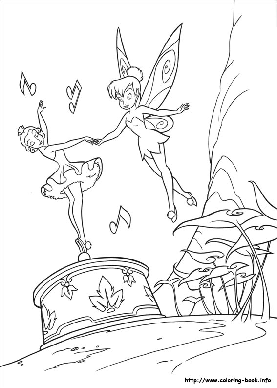 Tinkerbell coloring picture