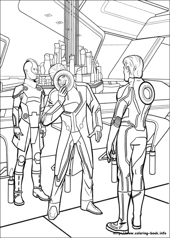 Tron coloring picture