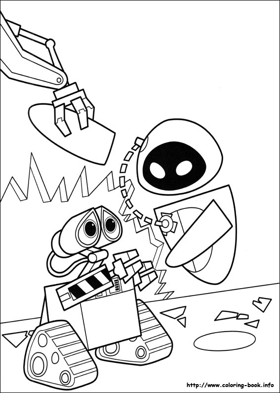 Wall-E coloring picture
