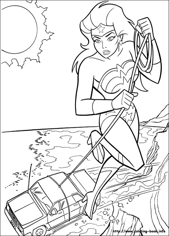 Wonder Woman coloring picture